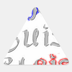 Sticker Triangulaire Je Suis Paris Art Print