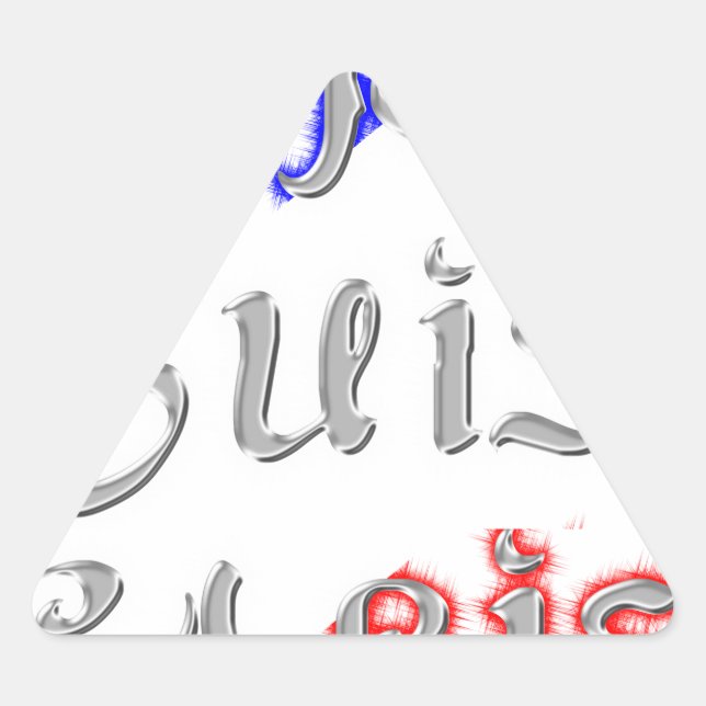 Sticker Triangulaire Je Suis Paris Art Print (Devant)