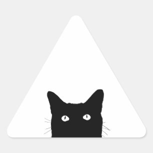Sticker Triangulaire Je vois Cat Cliquer pour sélectionner votre déco