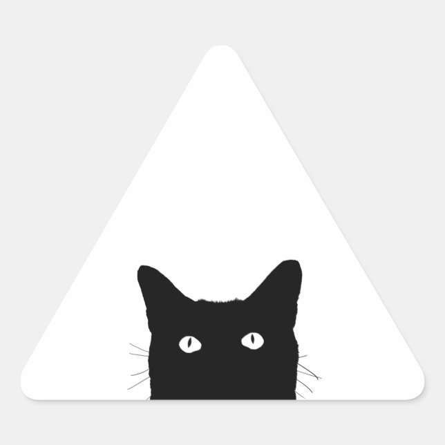 Sticker Triangulaire Je vois Cat Cliquer pour sélectionner votre décora (Devant)