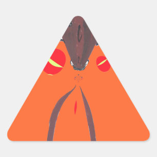 Sticker Triangulaire Je vous aime Nakupenda Swahili