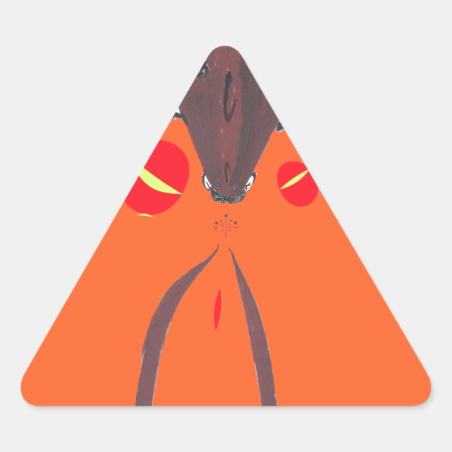 Sticker Triangulaire Je vous aime Nakupenda Swahili (Devant)