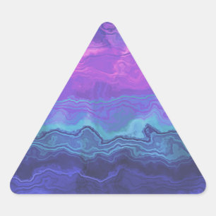Sticker Triangulaire jeweltone agate ombre : 