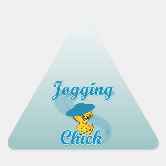 Sticker Triangulaire Jogging Chick #3 (Devant)