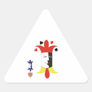 Sticker Triangulaire Joker Heads