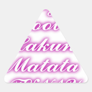 Sticker Triangulaire Jouer Cool Hakuna Matata .png