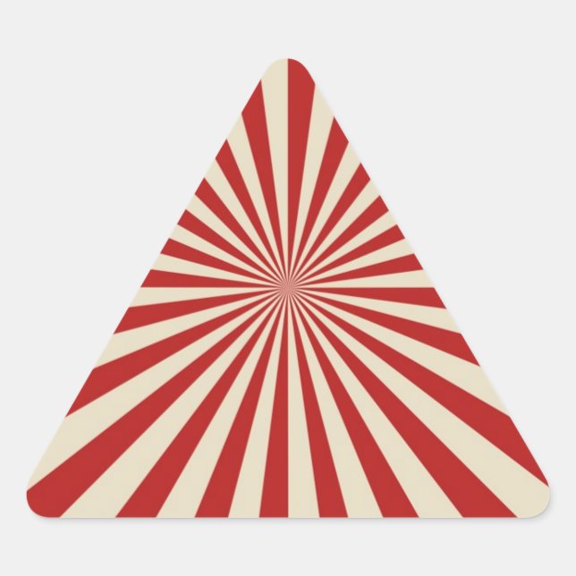 Sticker Triangulaire Joyeuse Joyeuse Vintage Popcorn Classic Spin Wheel (Devant)