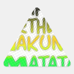 Sticker Triangulaire Joyeux anniversaire Hakuna Matata eco Inspirationa