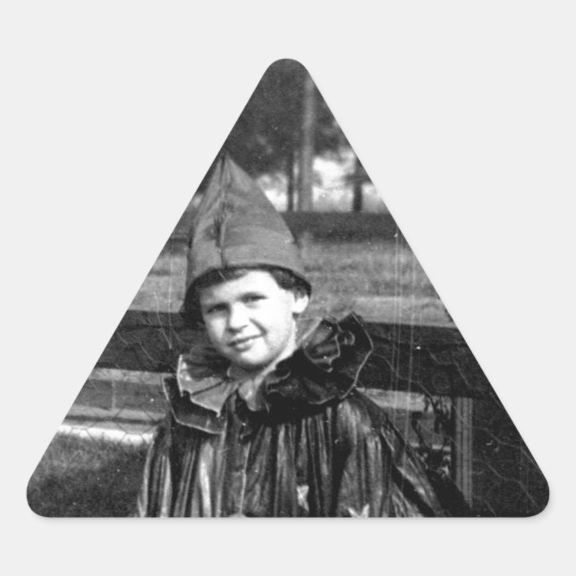 Sticker Triangulaire Joyeux Halloween (Devant)