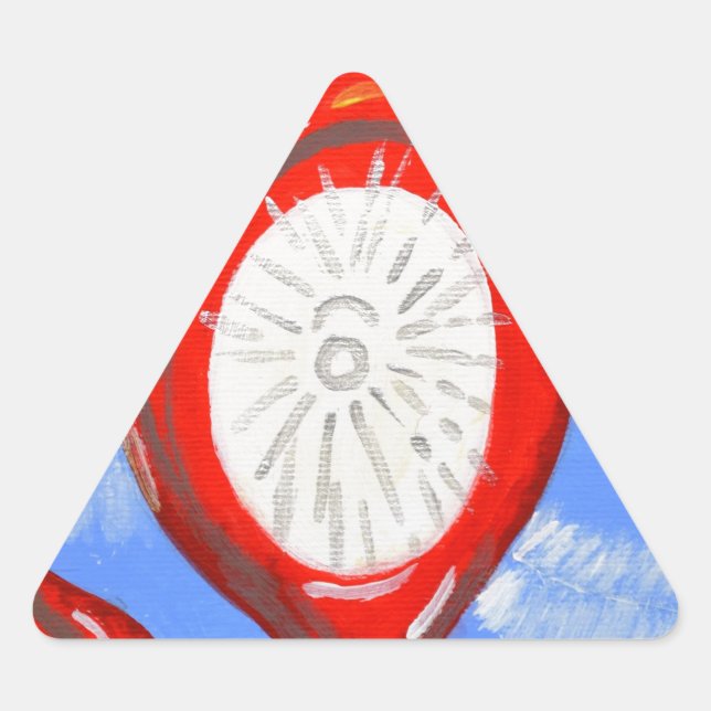 Sticker Triangulaire Joyeux Noël (Devant)