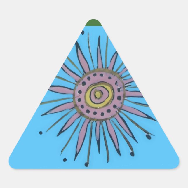 Sticker Triangulaire Joyeux Noël Sunshine Holiday.png (Devant)