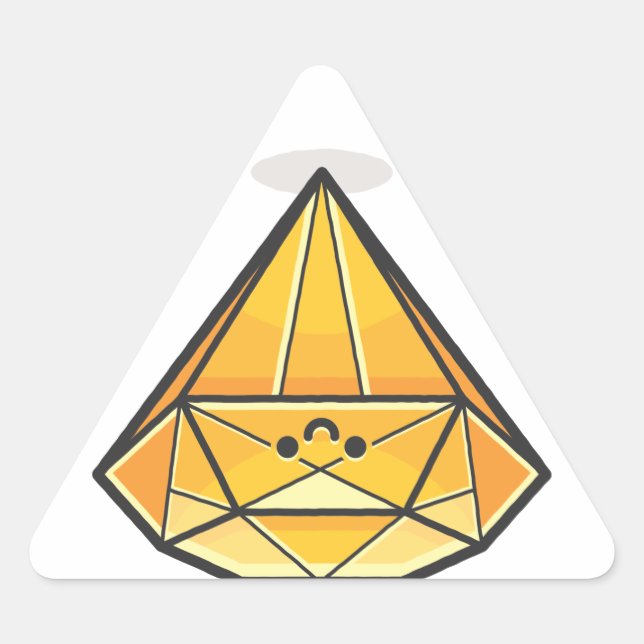 Sticker Triangulaire Joyeux Smile Diamond (Devant)