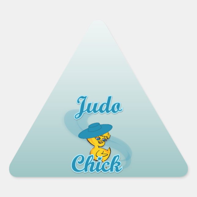 Sticker Triangulaire Judo Chick #3 (Devant)
