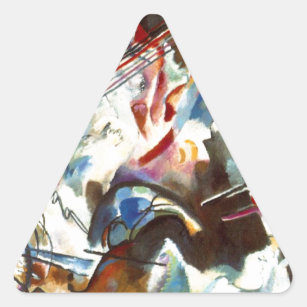 Sticker Triangulaire Kandinsky Composition Abstraite VI