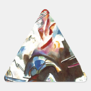Sticker Triangulaire Kandinsky Composition Abstraite VI