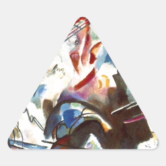 Sticker Triangulaire Kandinsky Composition Abstraite VI (Devant)