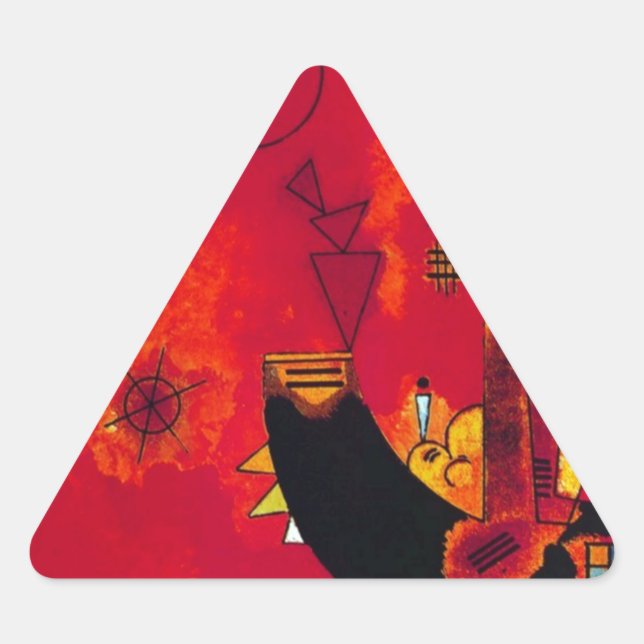 Sticker Triangulaire Kandinsky Mit und Gegen (Devant)