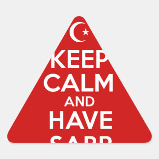Sticker Triangulaire Keep Calm Islamic