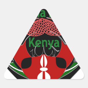 Sticker Triangulaire Kenya