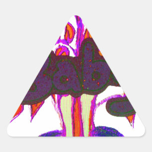 Sticker Triangulaire Kenya Heart Art : I Love Kenya