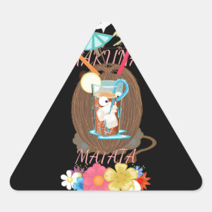 Sticker Triangulaire La générosité de la nature tropicale" Art de la li