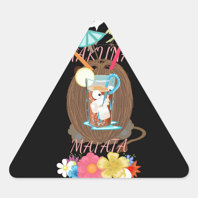 Sticker Triangulaire La générosité de la nature tropicale" La citronnel (Devant)