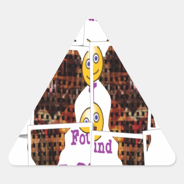 Sticker Triangulaire L'Afrique c'est là que j'ai trouvé l'amour (Devant)