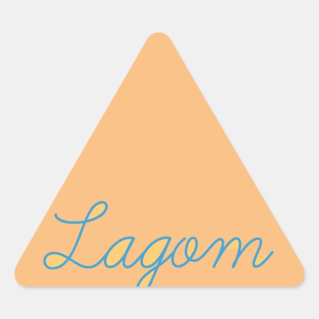 Sticker Triangulaire Lagom Sweden (Devant)