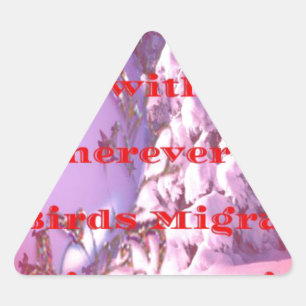 Sticker Triangulaire Laissez-moi voler avec vous à valentine.png