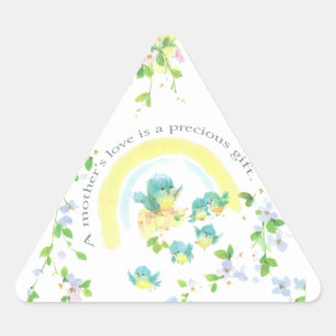 Sticker Triangulaire L'amour d'une mère est un cadeau précieux