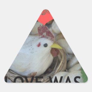 Sticker Triangulaire L'amour était dans l'air