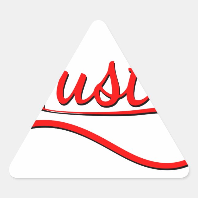 Sticker Triangulaire L'art de la typographie (Devant)