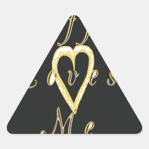 Sticker Triangulaire Le café m'aime.