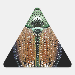 Sticker Triangulaire Le coléoptère japonais