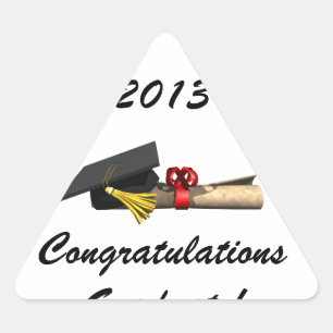 Sticker Triangulaire Le diplômé -