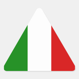 Sticker Triangulaire Le drapeau italien
