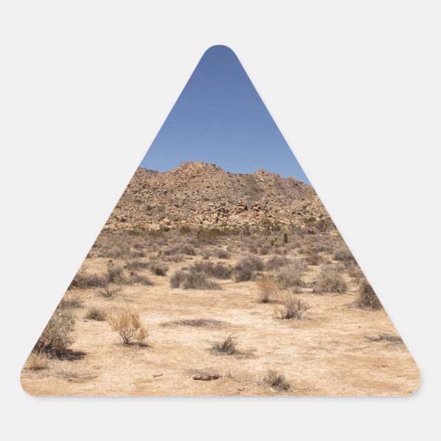 Sticker Triangulaire Le Parc national de Joshua Tree (Devant)