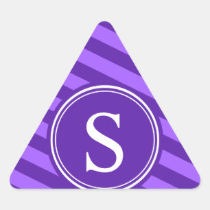 Sticker Triangulaire Le pourpre barre le monogramme