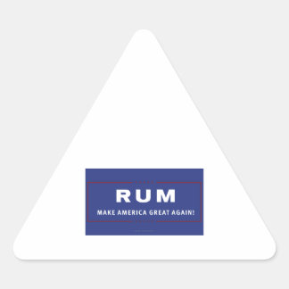 Sticker Triangulaire Le rhum fait à l'Amérique sa grandeur