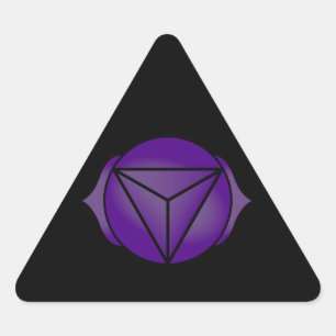 Sticker Triangulaire Le troisième oeil Chakra