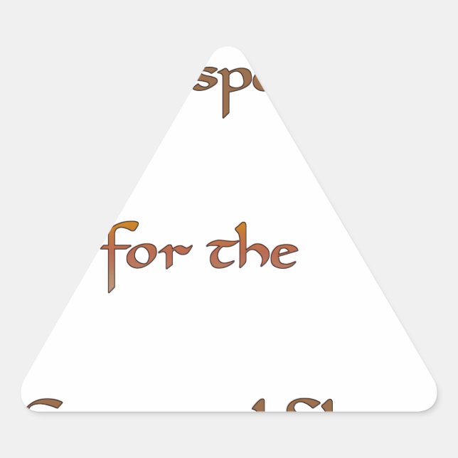 Sticker Triangulaire L'énergie à l'intérieur : l'énergie compte (Devant)