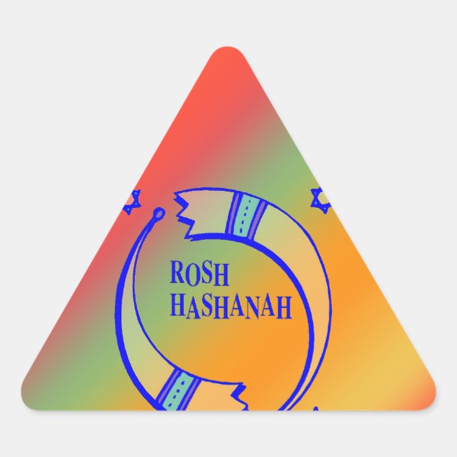 Sticker Triangulaire Les Cornes des Fêtes - (Devant)