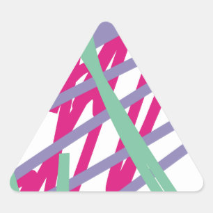 Sticker Triangulaire les couleurs vintages des années '80 80s