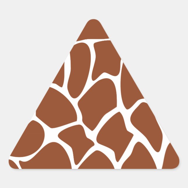Sticker Triangulaire Les Prints de Brown Girafe. (Devant)