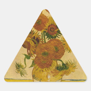 Sticker Triangulaire Les tournesols de Vincent van Gogh, 1878