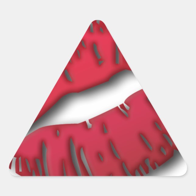 Sticker Triangulaire Lèvres Lushies (Devant)