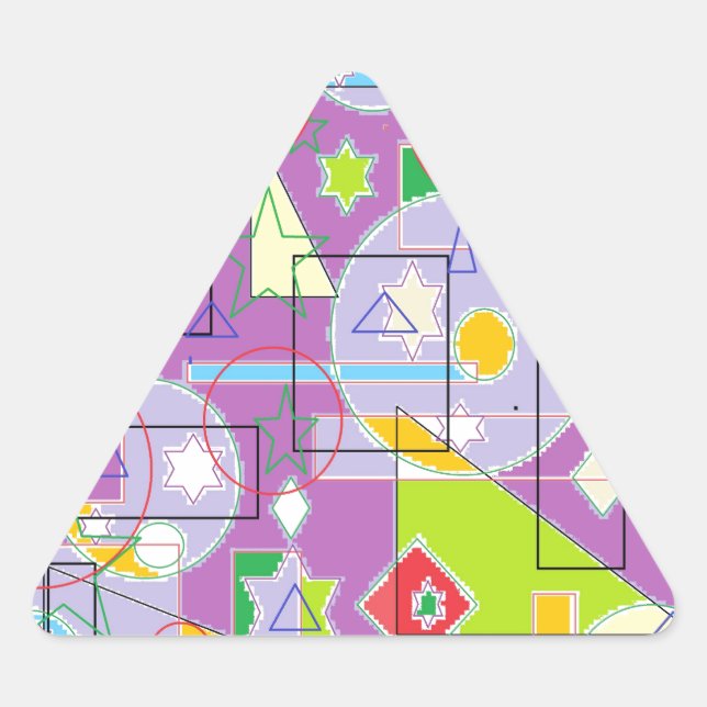 Sticker Triangulaire Ligne des pourpres (Devant)