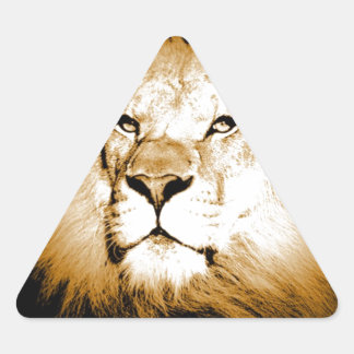 Sticker Triangulaire Lion