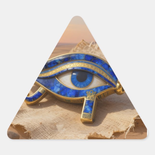 Sticker Triangulaire L'Œil égyptien (Devant)