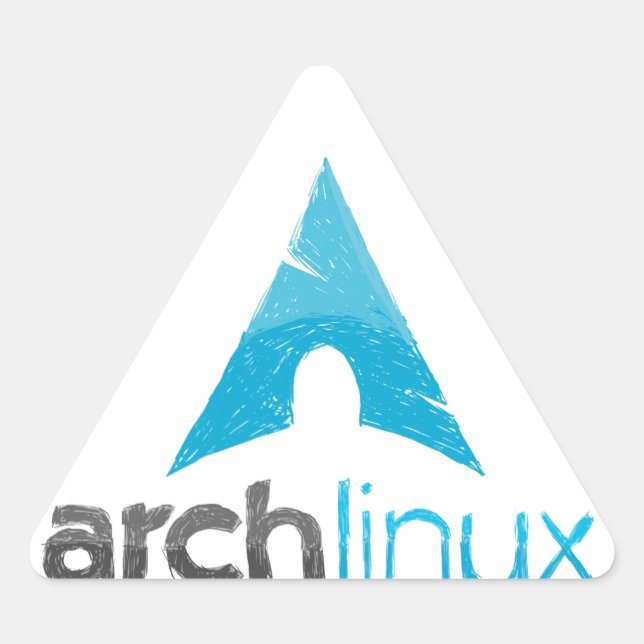 Sticker Triangulaire Logo Arch Linux (Devant)